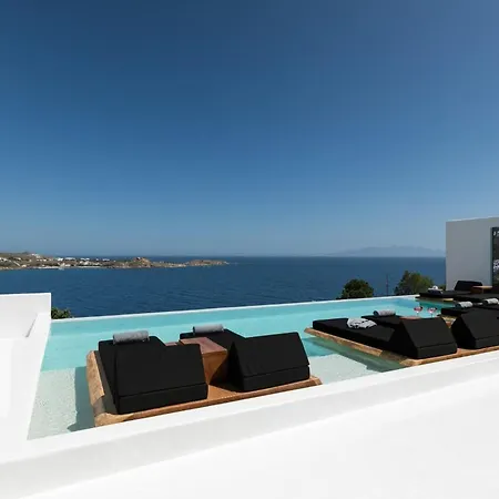 Phenomenal Mykonos Julietta 5 Bedrooms Private Jacuzzi With Stunning Sea Views Psarou Βίλα Ψαρού
