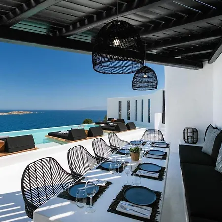 Phenomenal Mykonos Julietta 5 Bedrooms Private Jacuzzi With Stunning Sea Views Psarou Βίλα